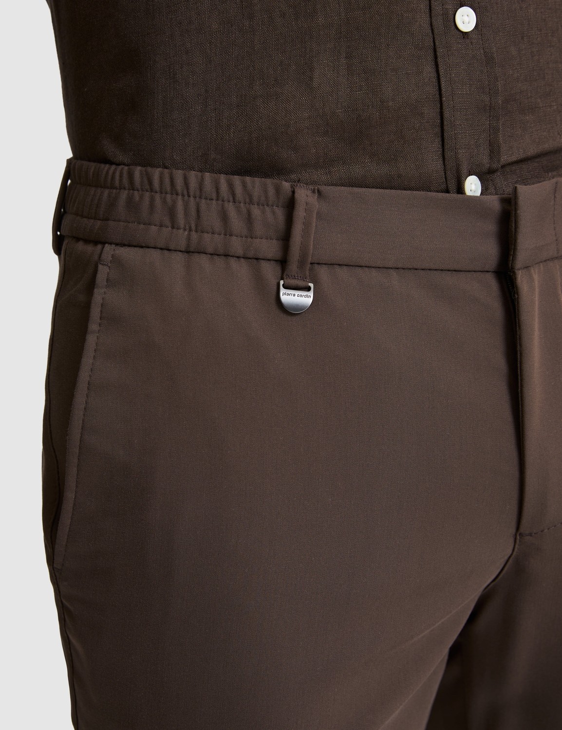 Pierre Cardin Erkek Lacivert Slim Fit Esnek Bel Klasik Jogger Pantolon 50325166-VR100 görsel 5