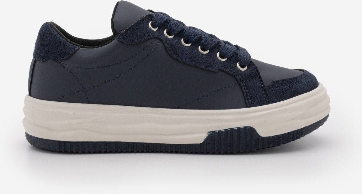 Marjin Kadın Sneaker Kalın Taban Bağcıklı Spor Ayakkabı Sifaz Siyah