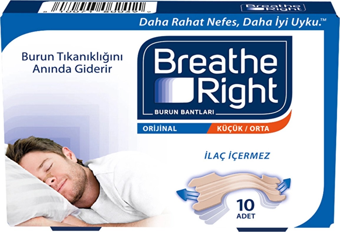 3Ecoswear Breathe Right Burun Bandı Orijinal Küçük/orta Boy 10'lu