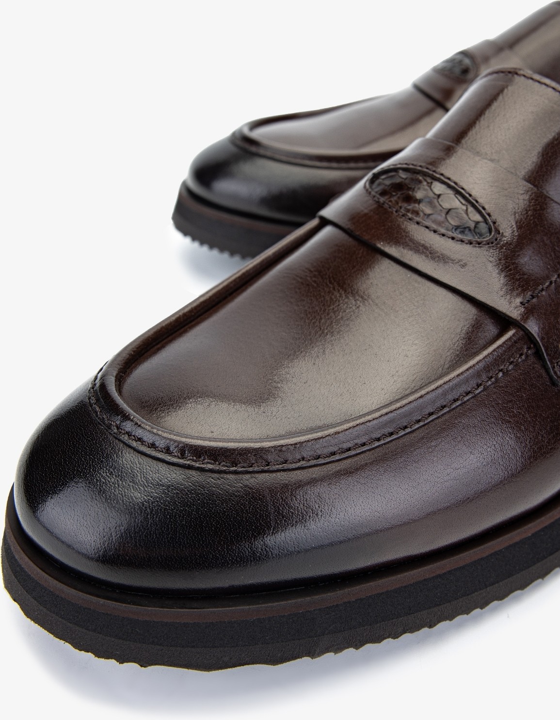 Valmenti Erkek Deri Kahverengi Loafer Ayakkabı 477 70920 Erk Ayk SK24-25 Kahve Bfl görsel 3