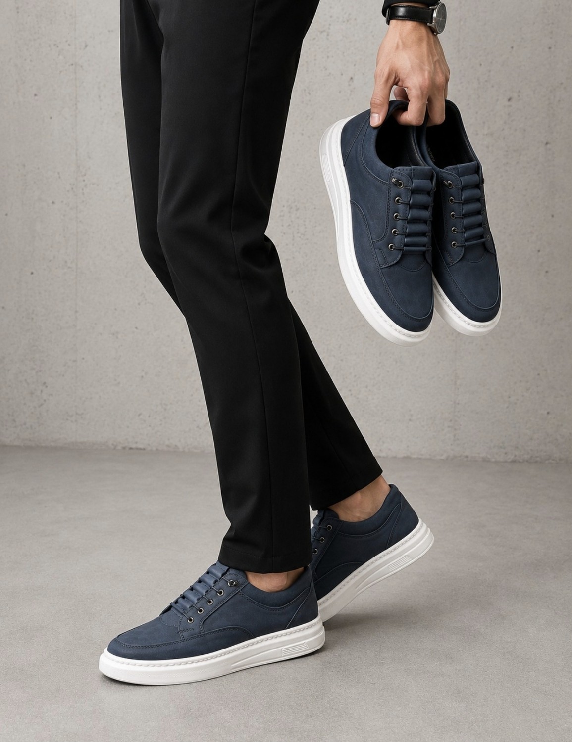Erkek Sneaker Akıllı Bağcıklı Günlük Rahat Ayakkabı görsel 5