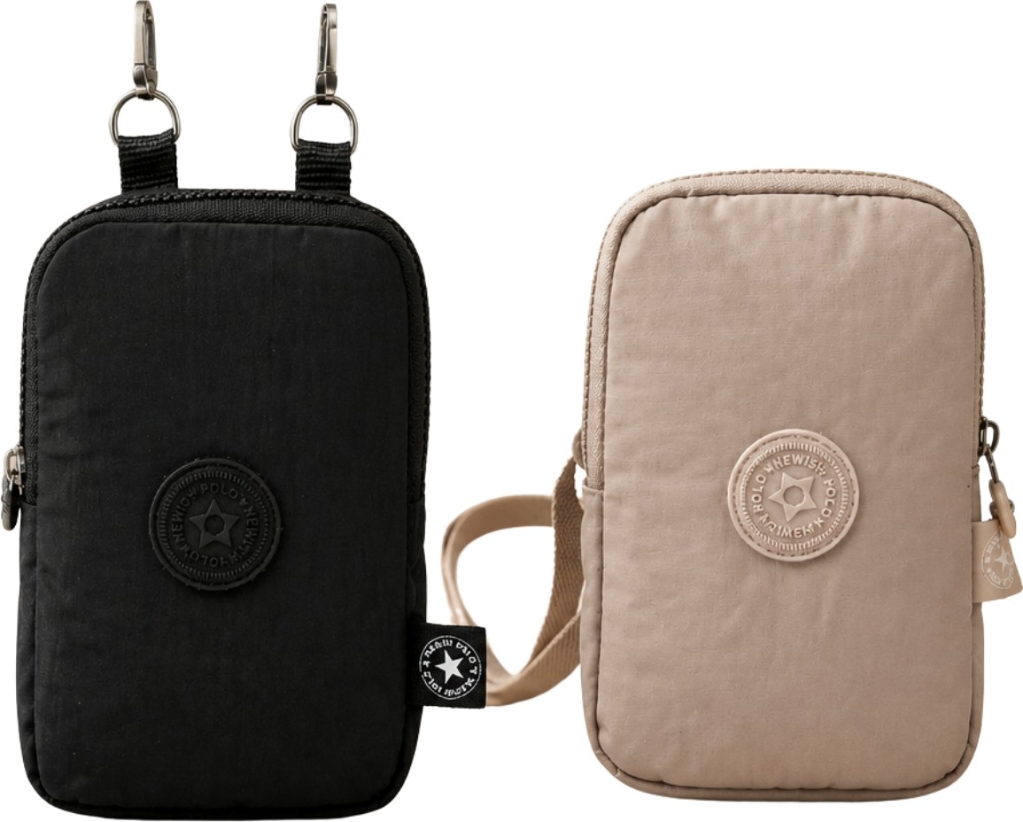 Sannora Bags 2'li Kadın Su Geçirmez Mini Telefon Cüzdan ve Pasaport Boyun Askılı Çapraz Omuz Çanta