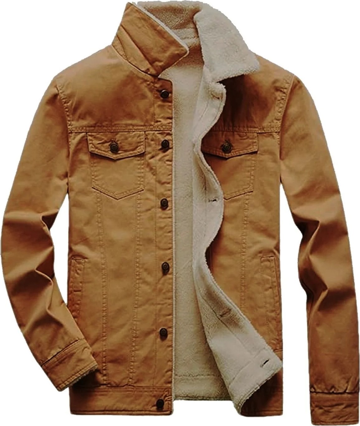 Alaska The Last Frontier R.lion Çocuk Kürklü Kot Mont Premium Denim -- Açık Camel--