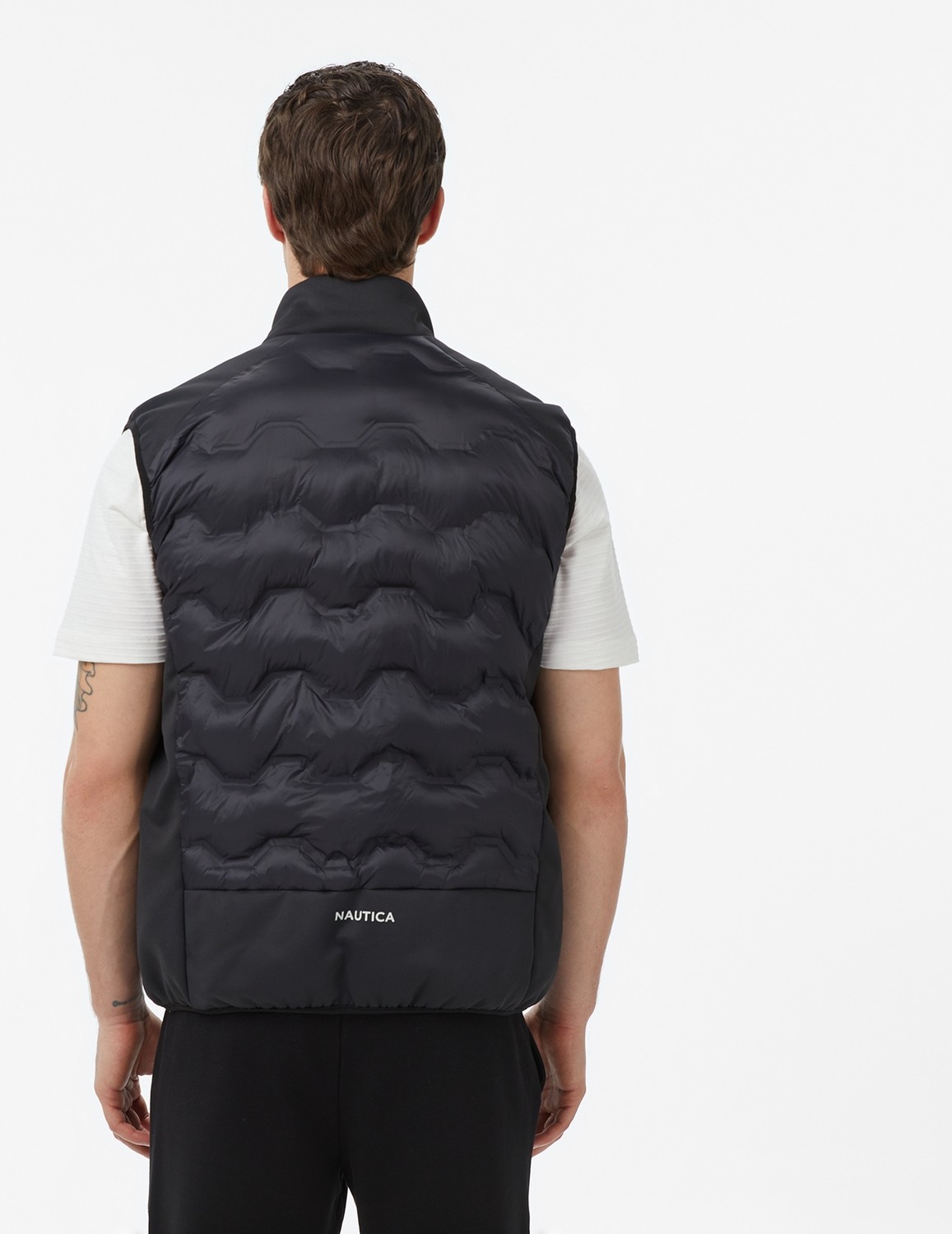 Nautica Erkek Siyah Regular Fit Su Itici Yelek görsel 7