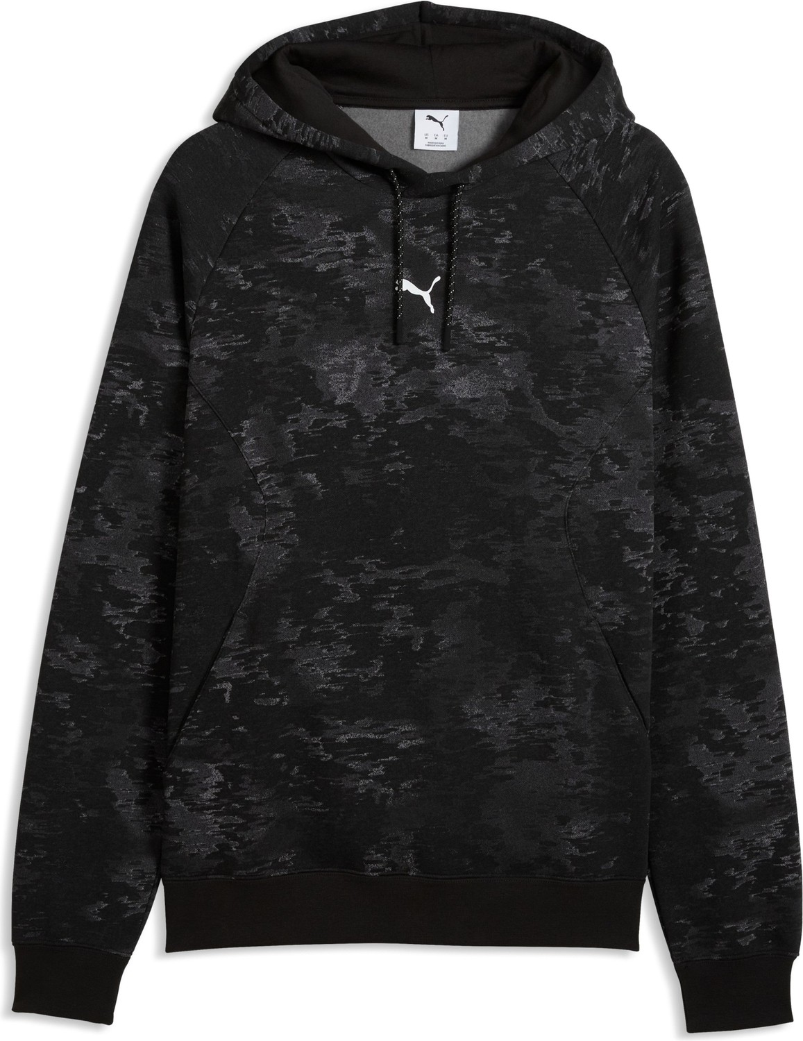 Puma Sport Camo Hoodie Siyah Erkek Sweatshirt görsel 4