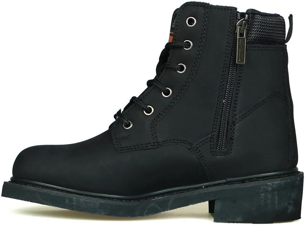 Belirtilmemiş Harley Davidson Jim Unisex Bot Siyah Nubuk görsel 4