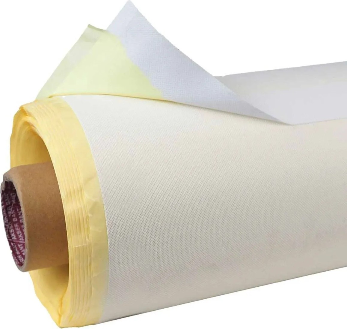 Ozn Aksesuar Yapışkanlı Çanta Besleme Telası Kadın Çanta Astarı Kumaşı Yapışkanlı Besleme 80X100 Beyaz Desenli görsel 2