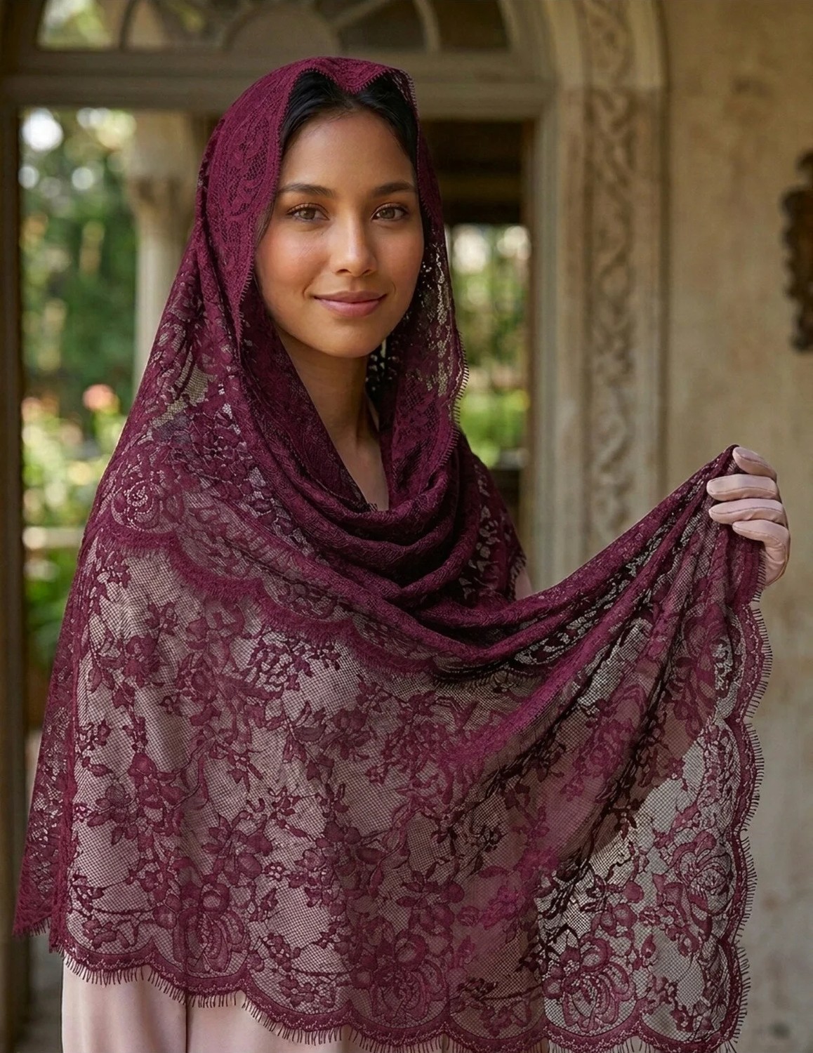 Samara Scarf Dantelli Şal