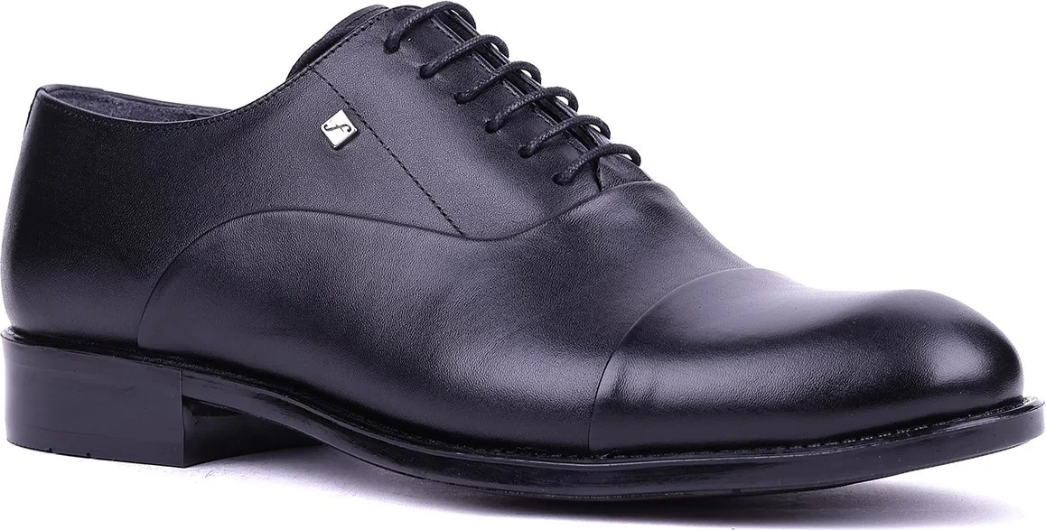 Shoetyle Fosco - Hakiki Deri Siyah Renk Erkek Klasik Ayakkabı - 7102 görsel 2