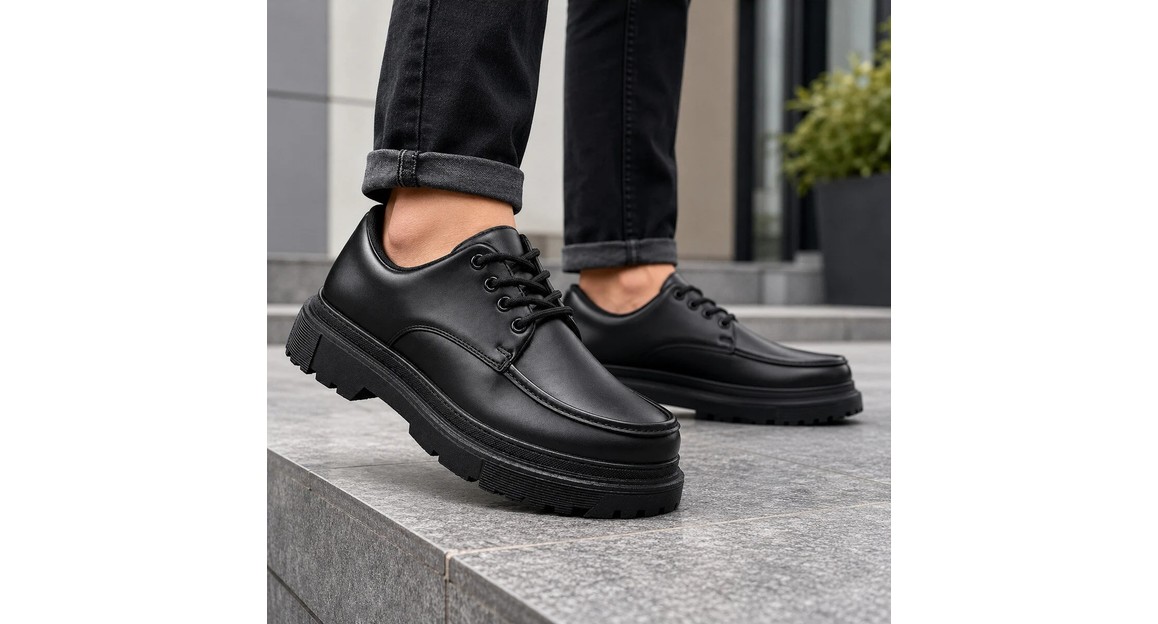 Beskar Kömür Rugan Erkek Ayakkabı - Antrasit Parlak Deri Rahat Sportif Lüks Günlük Sneaker Kb X6 görsel 2