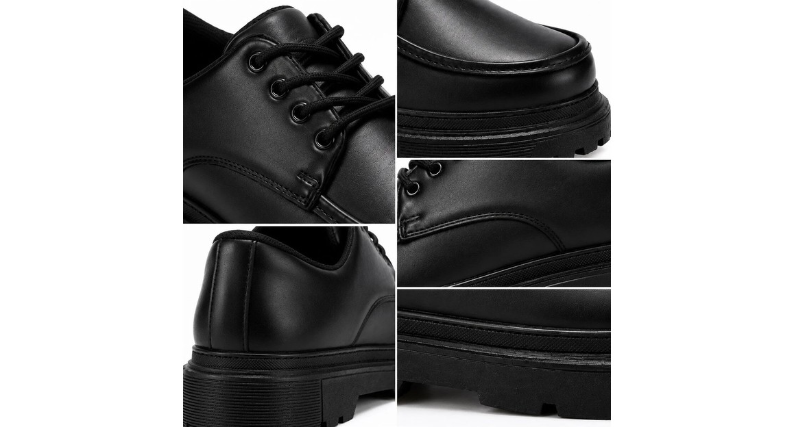 Beskar Kömür Rugan Erkek Ayakkabı - Antrasit Parlak Deri Rahat Sportif Lüks Günlük Sneaker Kb X6 görsel 6