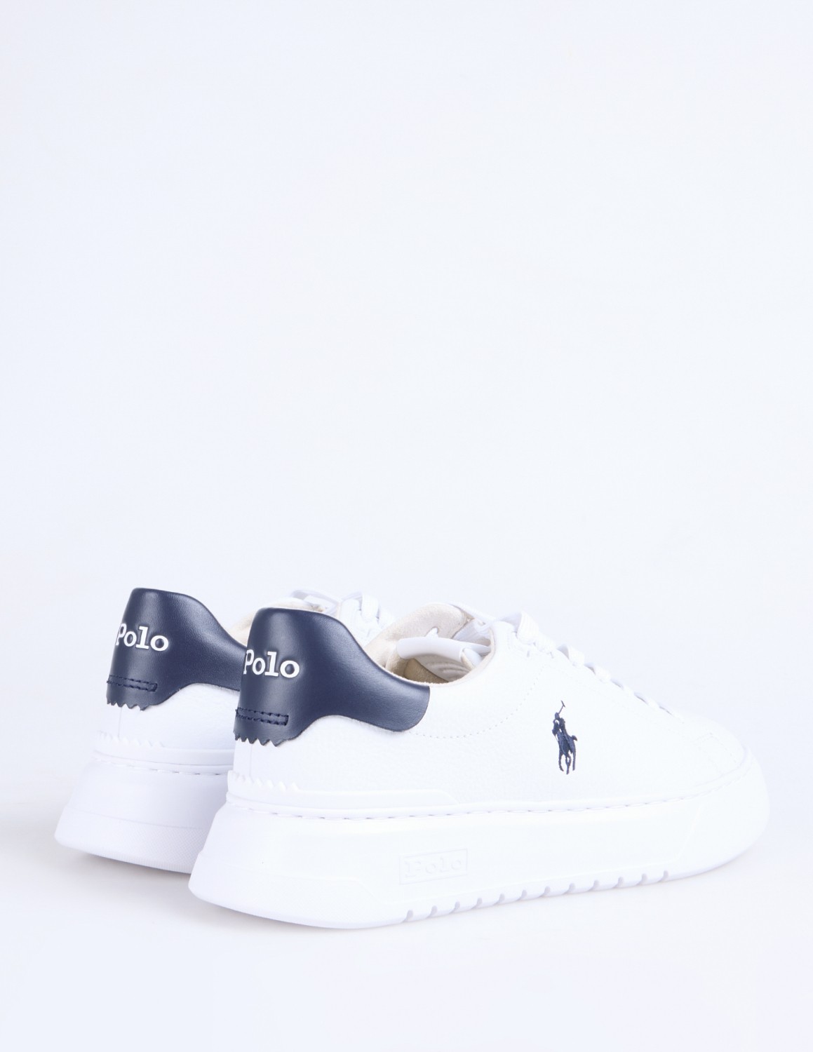 Polo Ralph Lauren Beyaz - Lacivert Erkek Sneaker Rlıte Court-Sneakers-Low Top Lace görsel 3