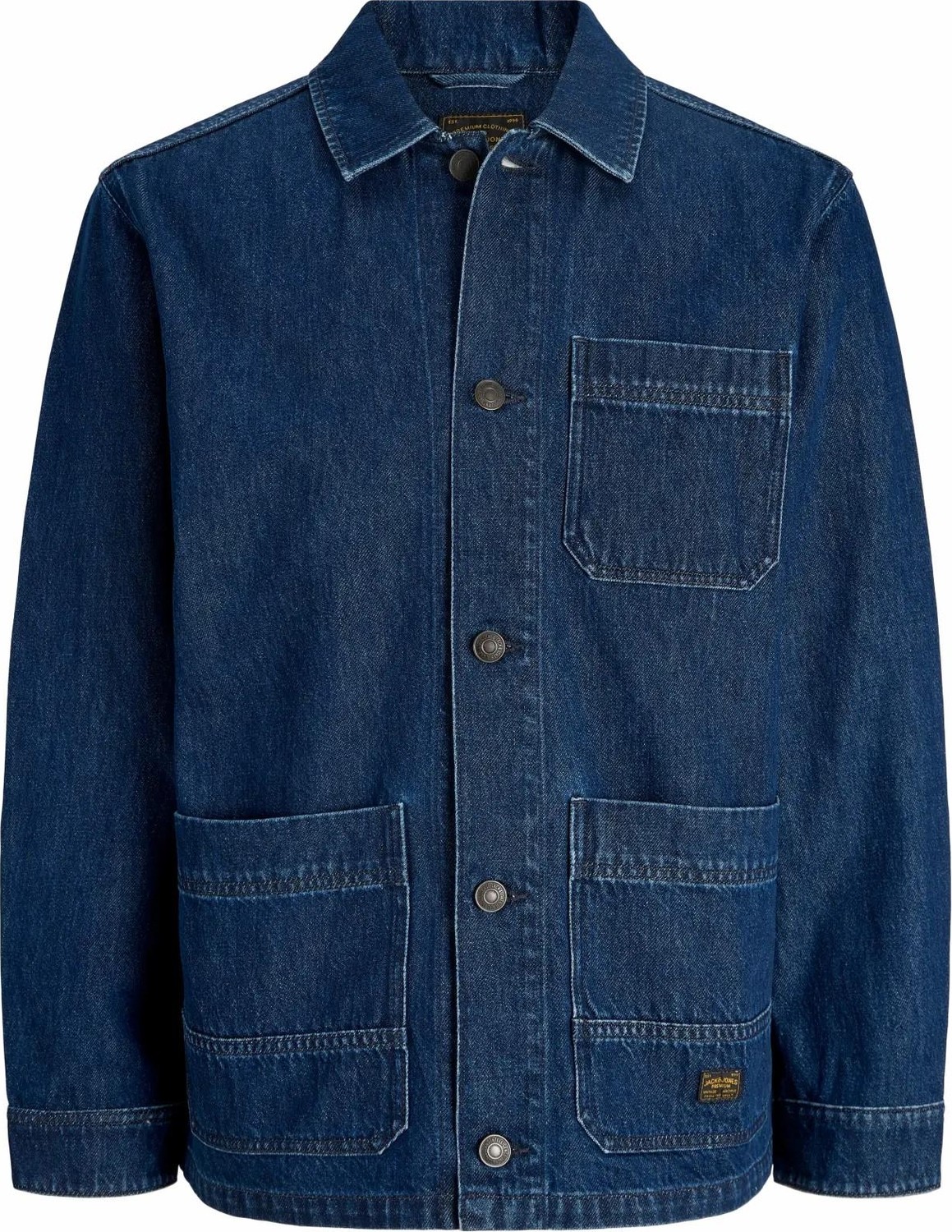 Jack & Jones Jack Jones Bluderry Denim Owershırt Büyük Beden Erkek Jean Ceket 12308545 görsel 5