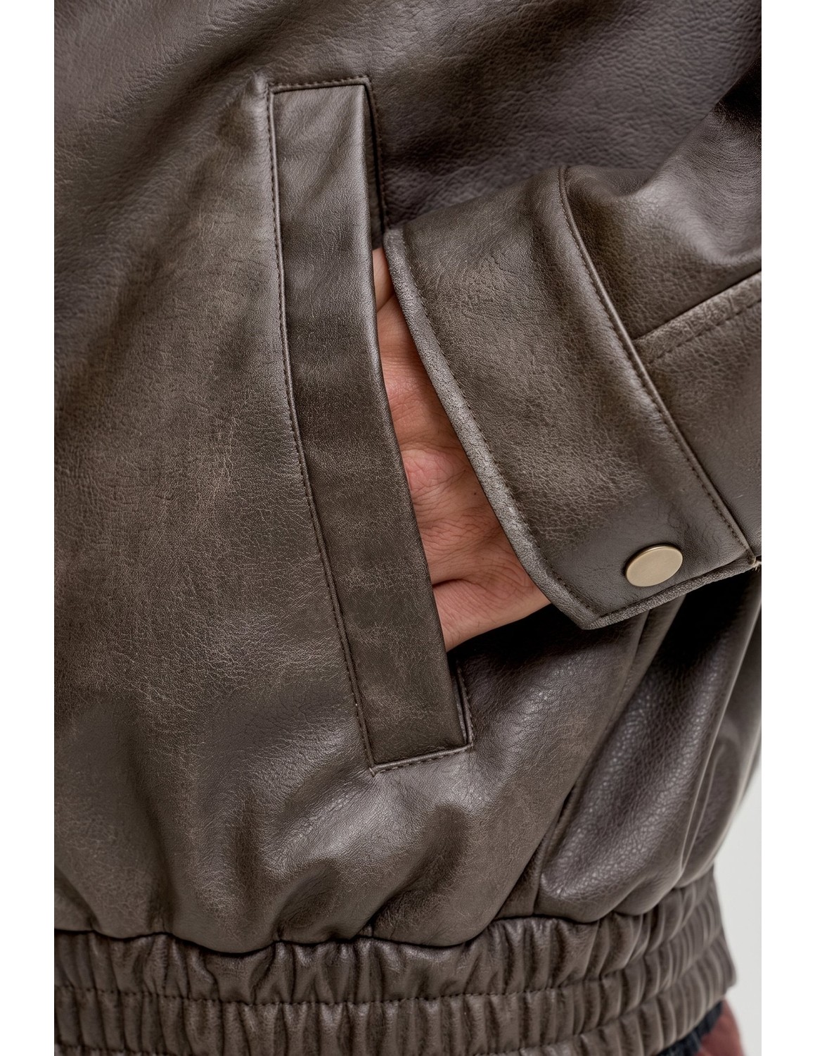 Jack & Jones Jjmarlon Pu Jacket görsel 7