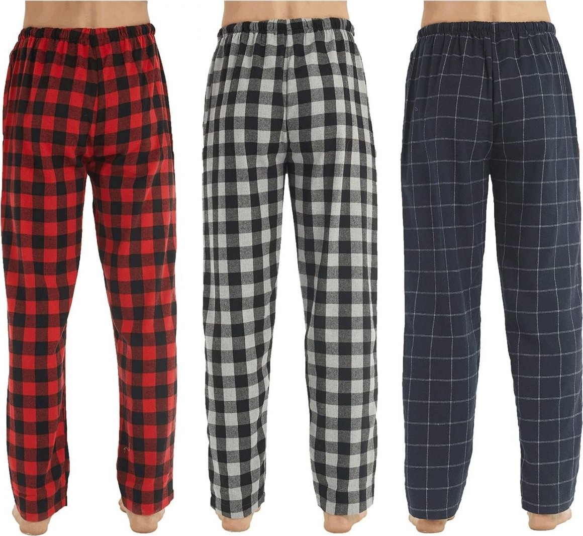 Melonika Pijalüx Erkek Kareli Poplin Cepli Alt Pijama görsel 5