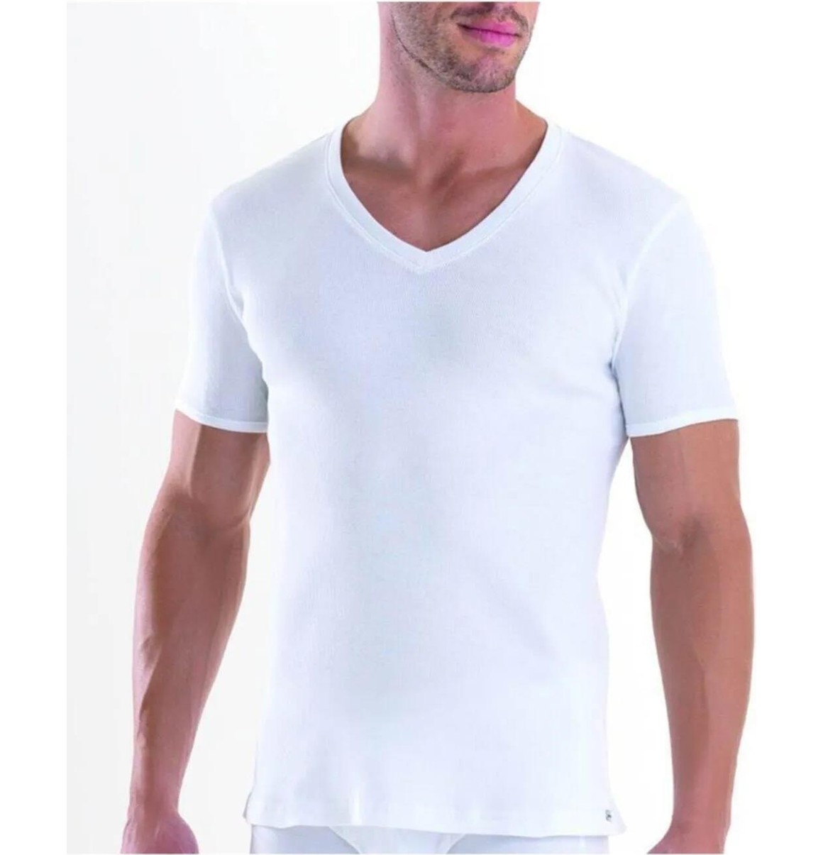 Blackspade Erkek V Yaka Yarım Kol Fanila 2 Li Paket 9671 görsel 8