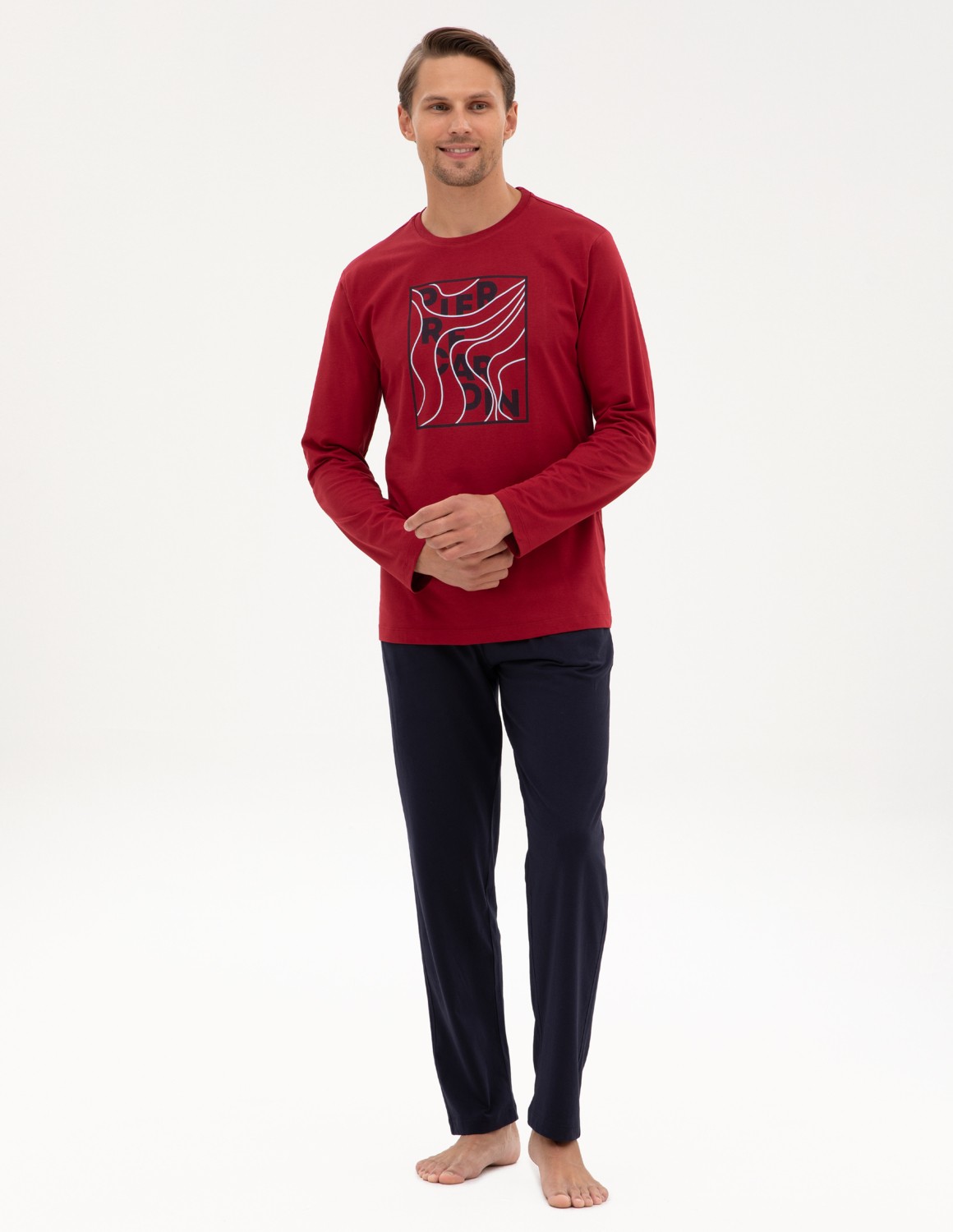 Pierre Cardin Erkek Lacivert Pijama Takımı 50322653-200