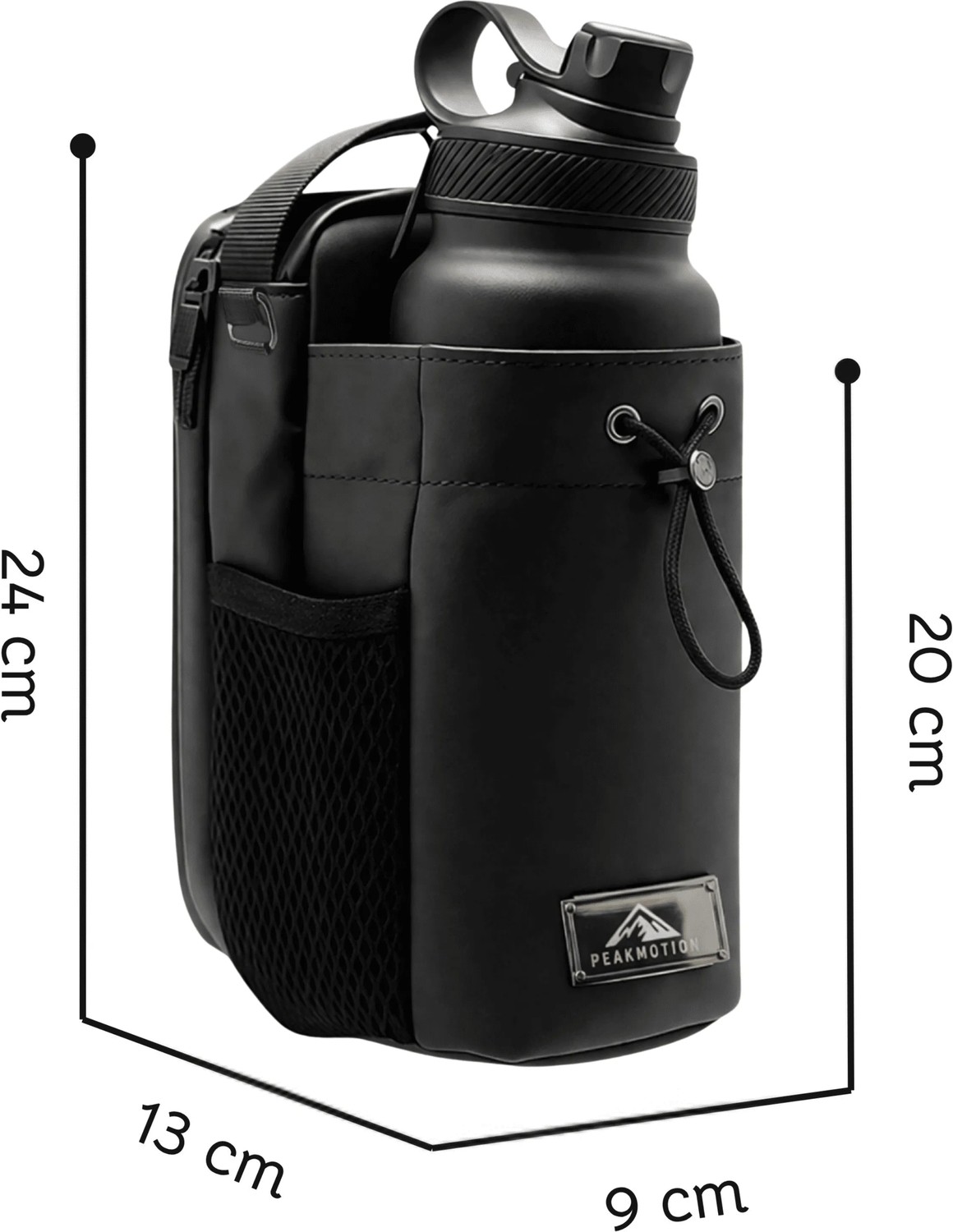 Store Peakmotion Manyetik/Mıknatıslı Sporcu Fitness Çantası Gym, Seyahat Taşınabilir Şişe Telefon Saklama Çapraz Askılı Çanta görsel 4