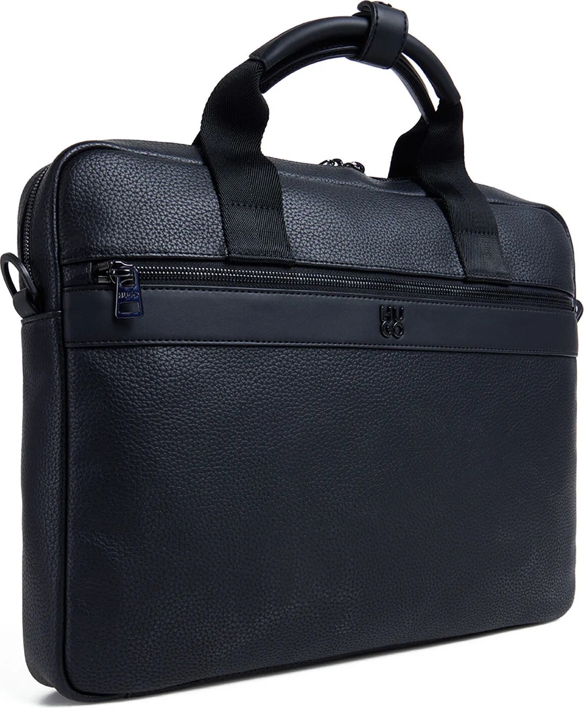 Hugo %70 Geri Dönüştürülmüş Poliüretan, %30 Polyester Siyah Erkek Laptop Çantası Quantic_doc Case 10266594 01 görsel 2
