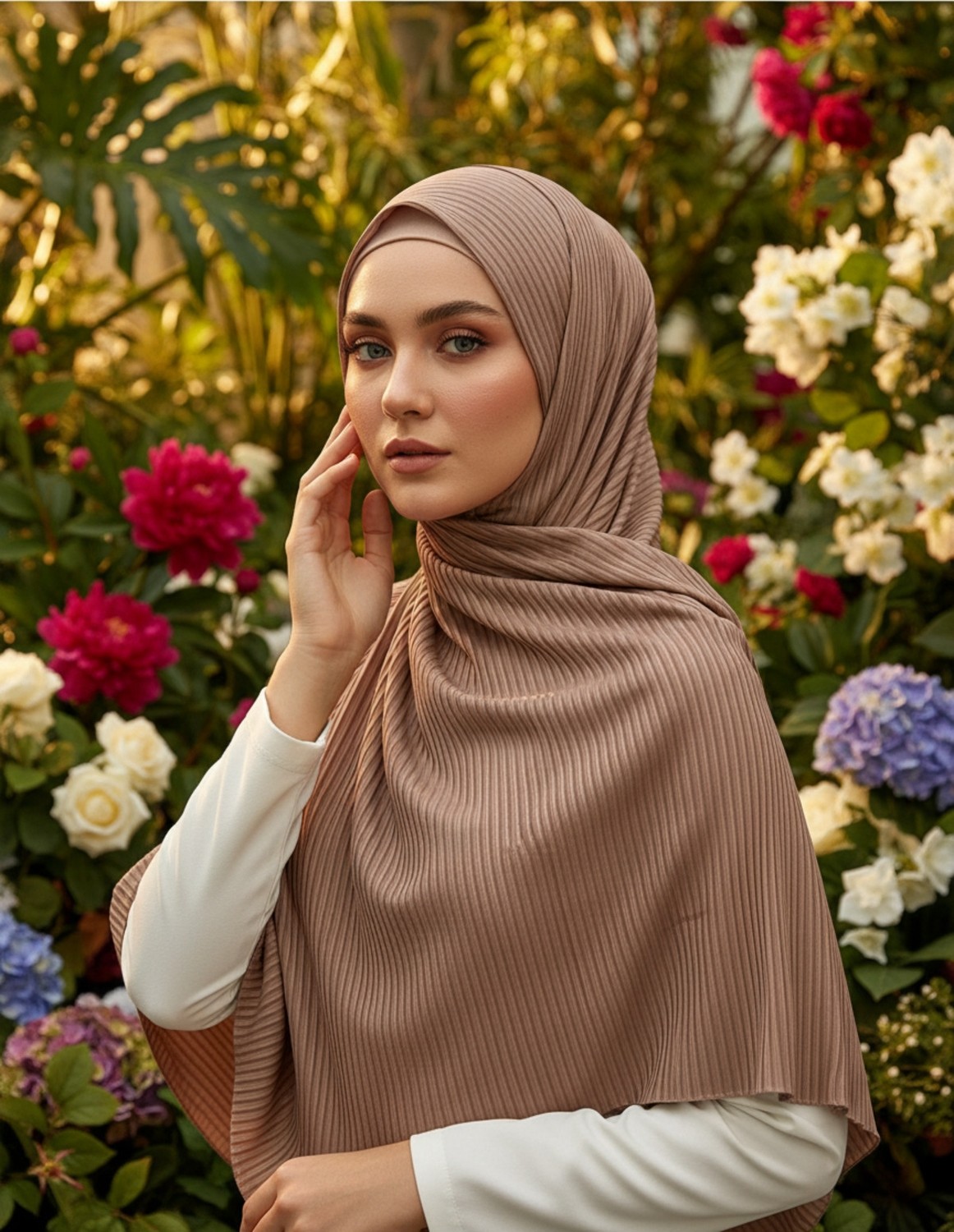 Modakaşmir Moda Kaşmir Misto Çizgili Pamuklu Şal