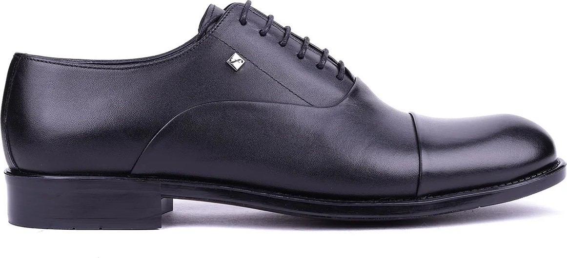 Shoetyle Fosco - Hakiki Deri Siyah Renk Erkek Klasik Ayakkabı - 7102