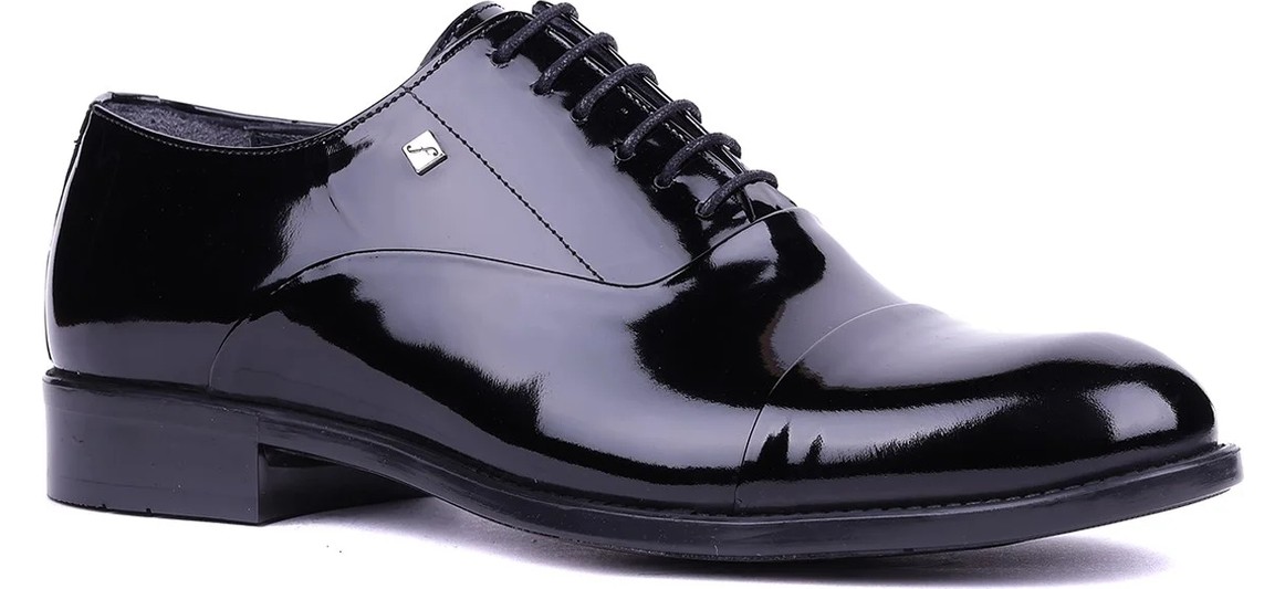 Shoetyle Fosco - Hakiki Deri Siyah Renk Erkek Klasik Ayakkabı - 7102 görsel 7