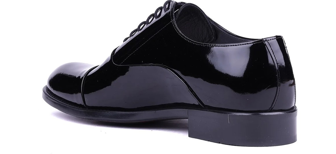 Shoetyle Fosco - Hakiki Deri Siyah Renk Erkek Klasik Ayakkabı - 7102 görsel 8