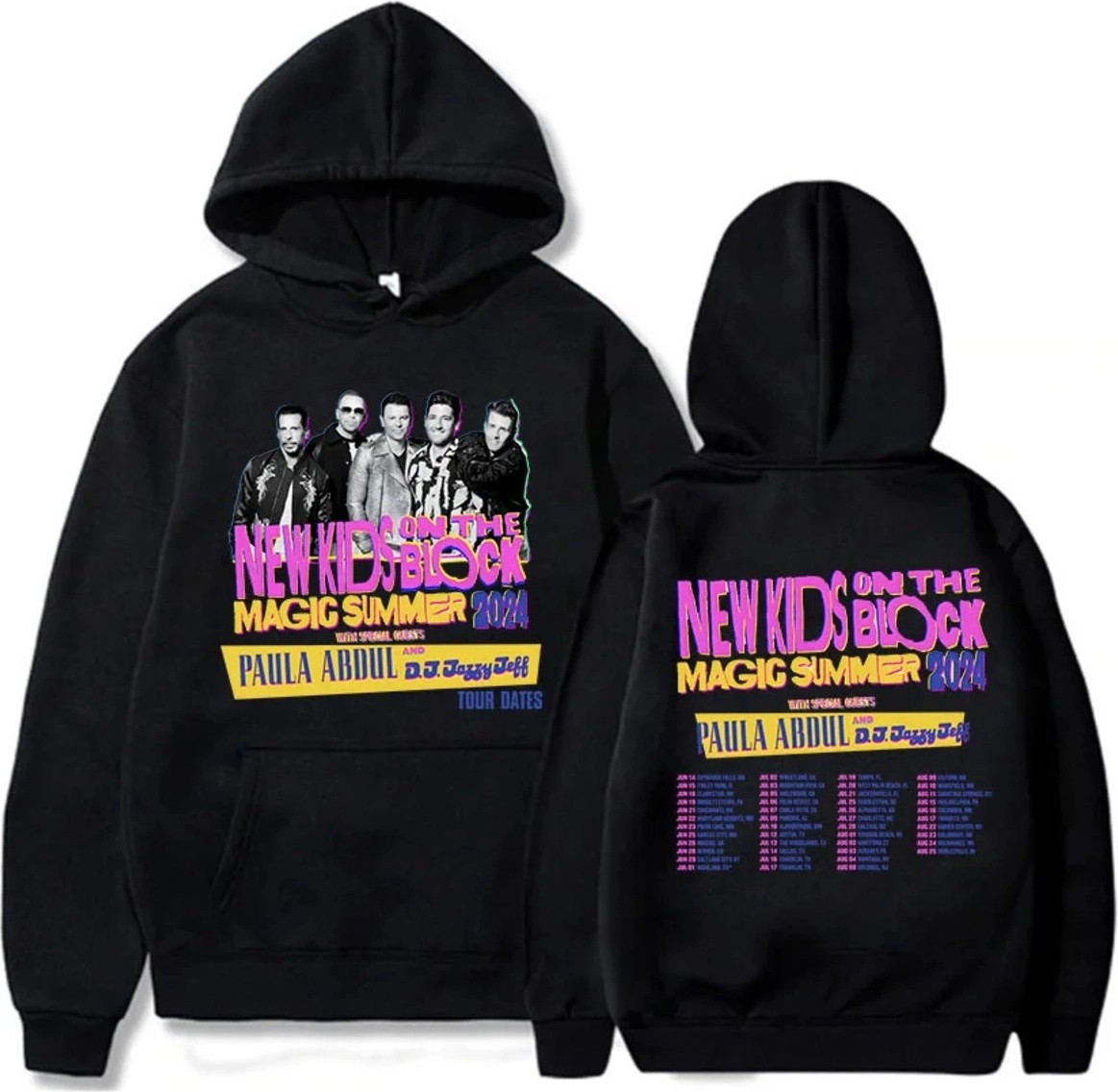 Tarzsokak Siyah Nkotb-B Sihirli Yaz Turu Hoodie Hoodie Deras Para Mujer Moletom