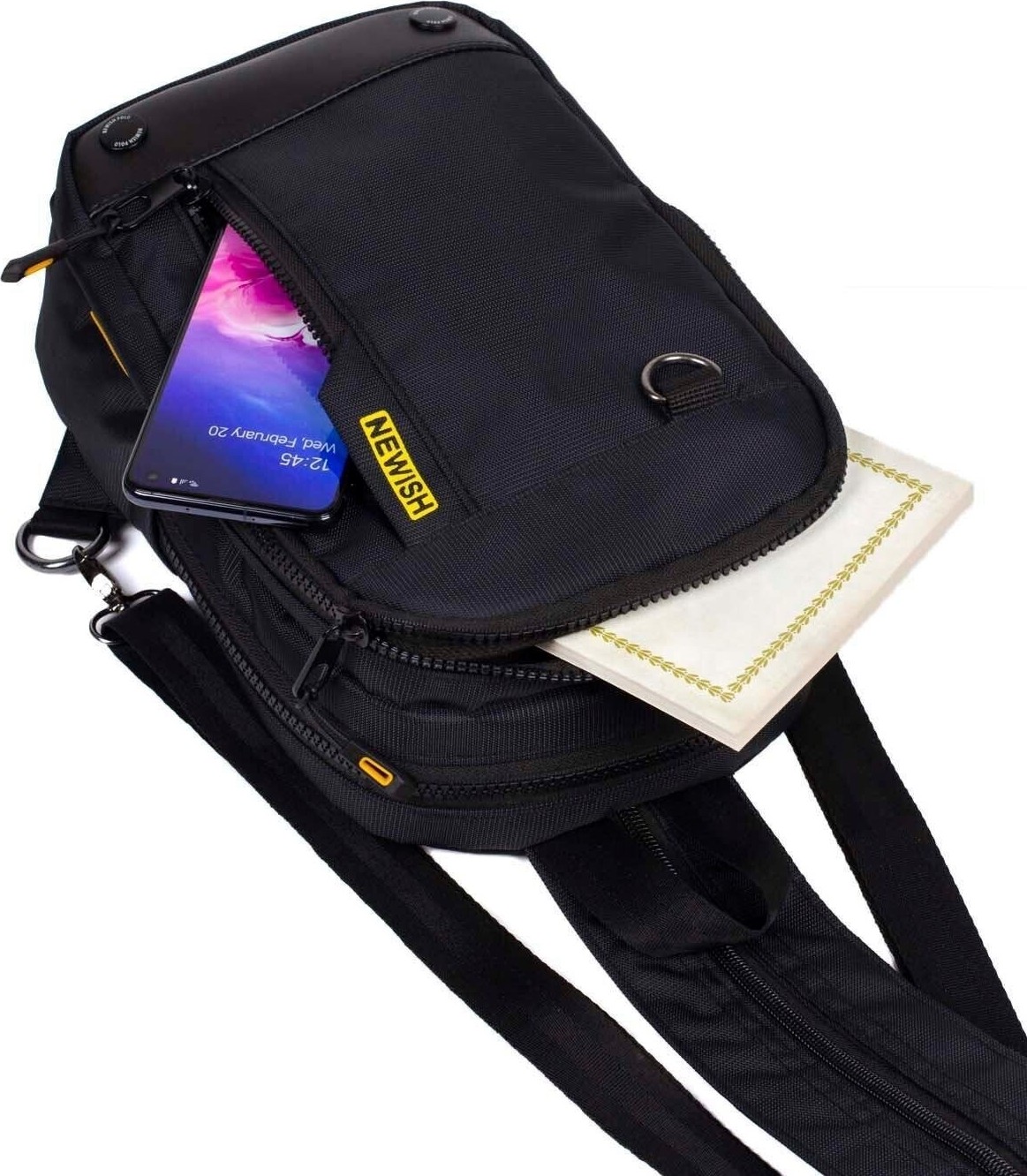 Newish Polo Tek Kol Çapraz Göğüs ve Omuz Sırt Çantası-Body Bag görsel 3