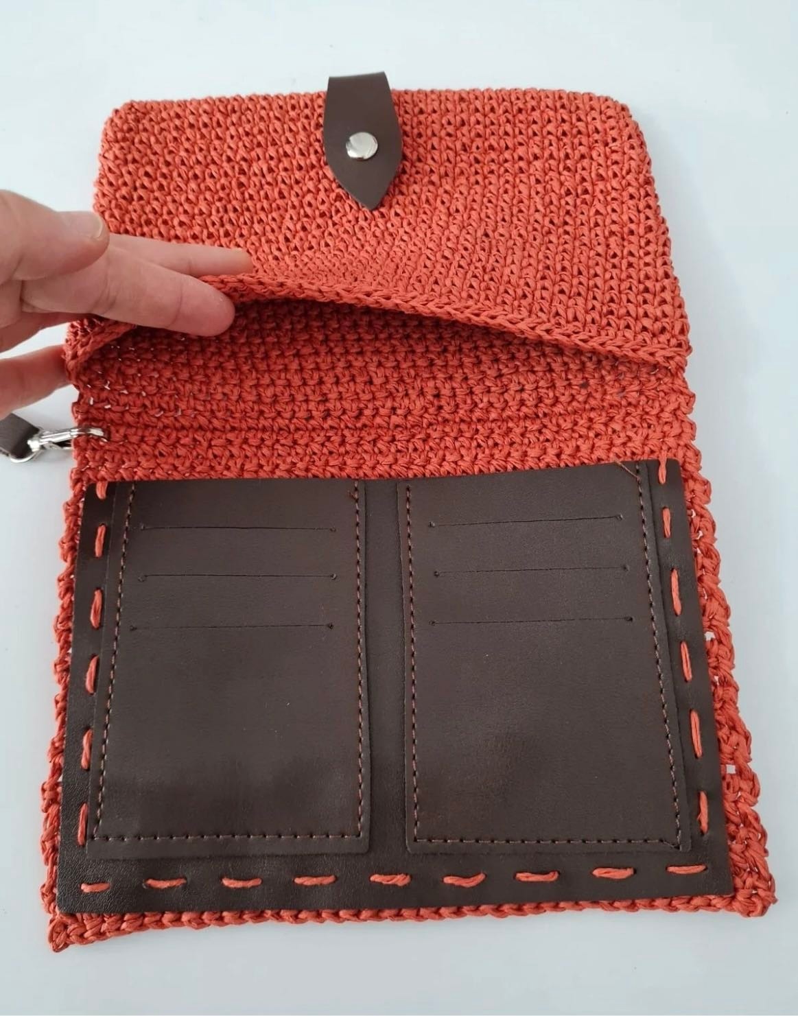 Nisa Baby El Yapımı Cüzdanlı Clutch Çanta görsel 4