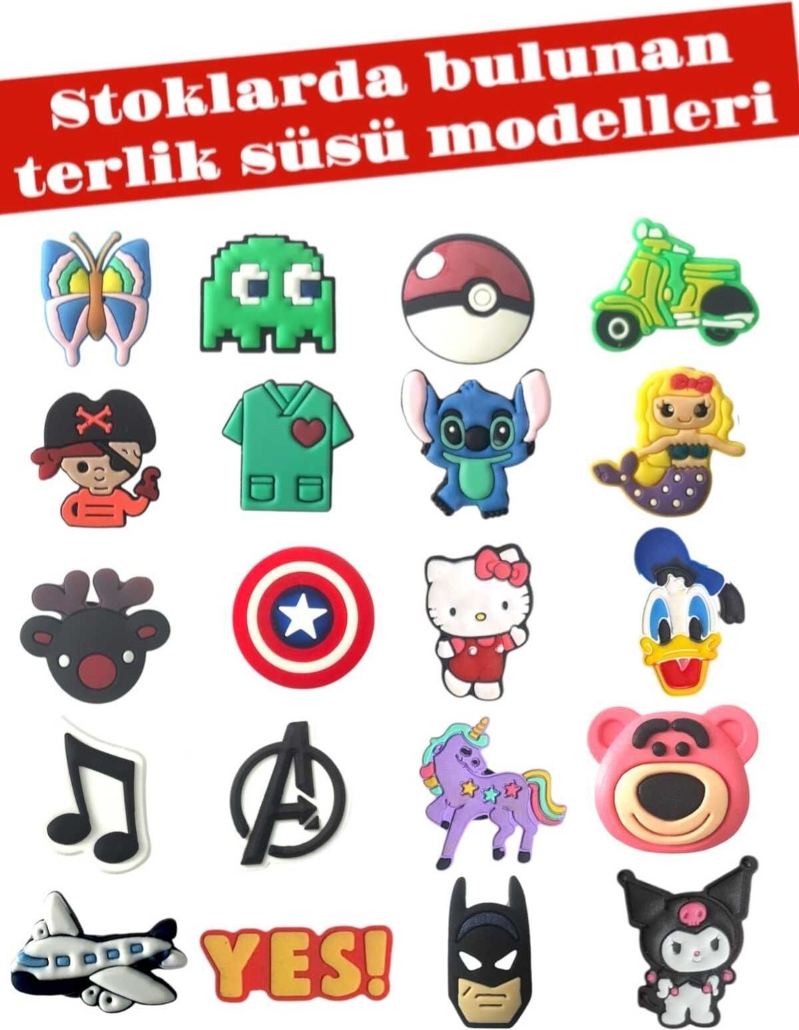 All Wear Crocs Terlik Süsü 20'li Paket görsel 2