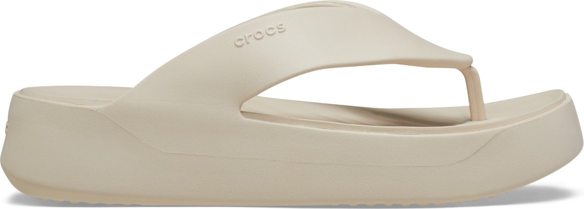 Crocs Getaway Platform Flip Kadin Bej Terlik 209410-160