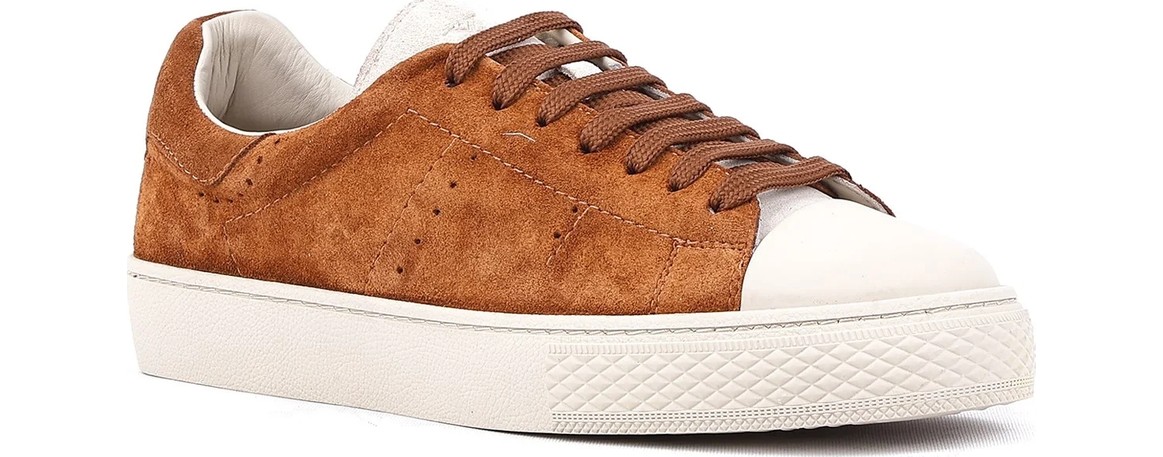 Shoetyle - Hakiki Deri Bej Rengi Erkek Sneaker - 666-03-80 görsel 2