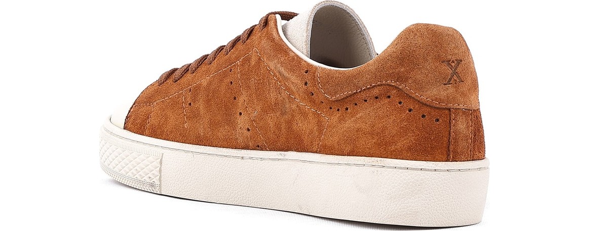 Shoetyle - Hakiki Deri Bej Rengi Erkek Sneaker - 666-03-80 görsel 4