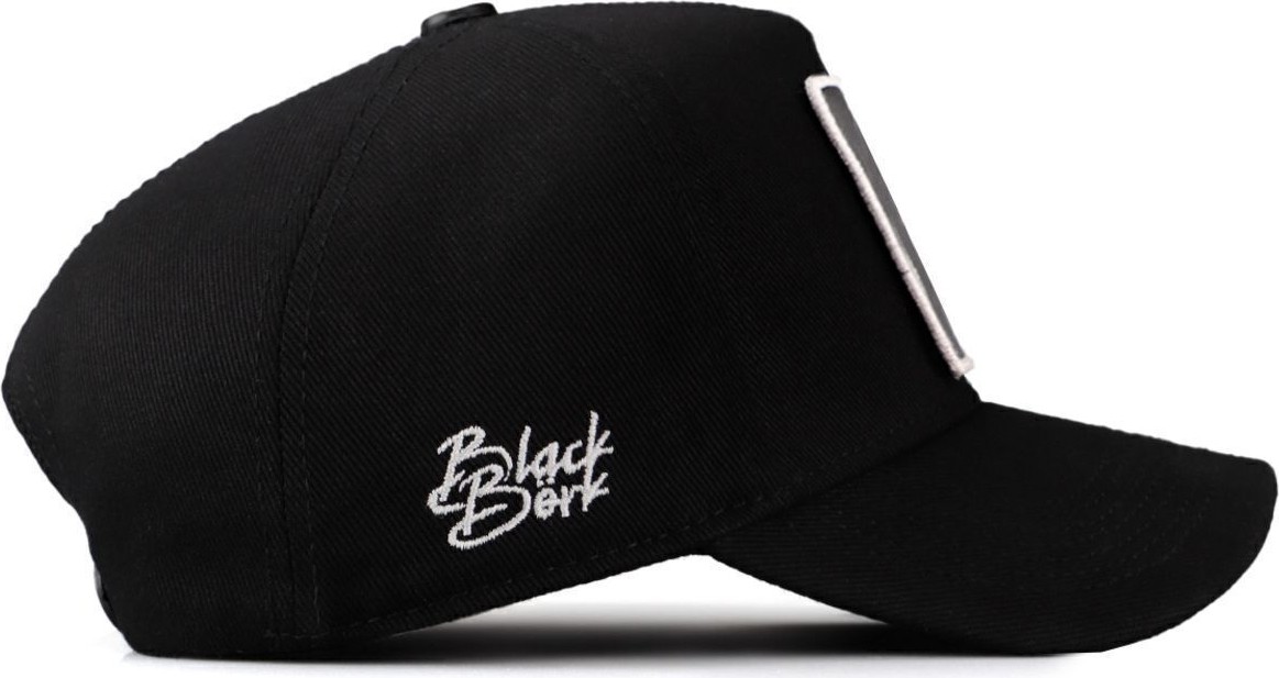 BlackBörk Yarasa Logolu Siyah Beyzbol Şapka görsel 2
