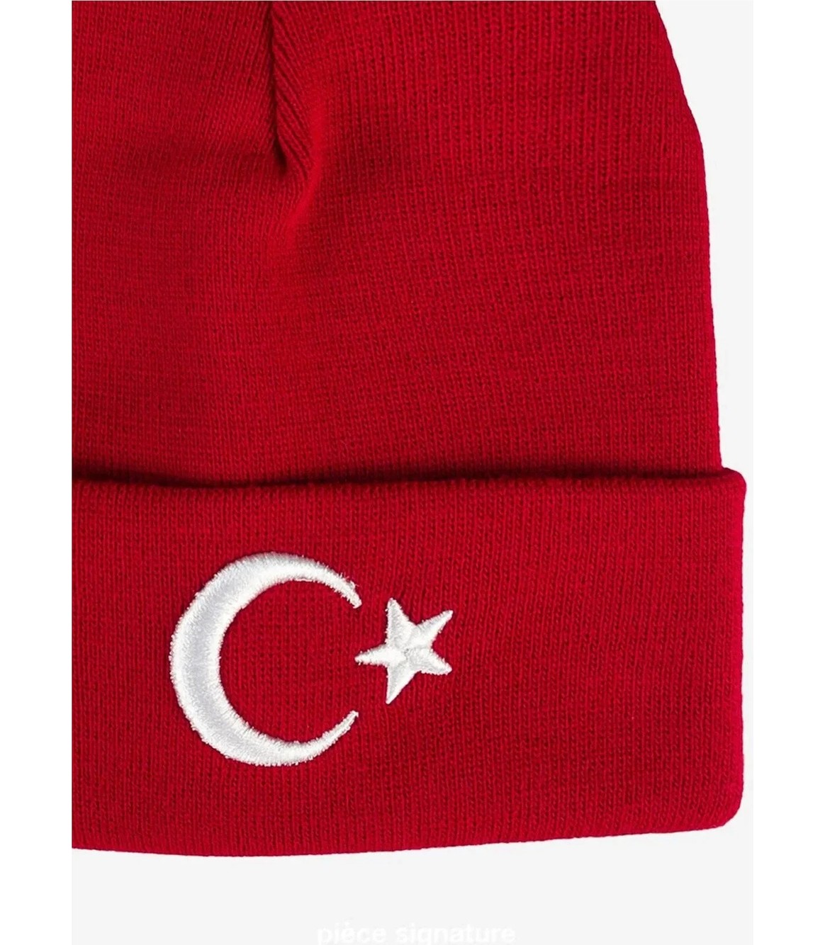 PIECE SIGNATURE Bayrak Nakışlı Bere görsel 4