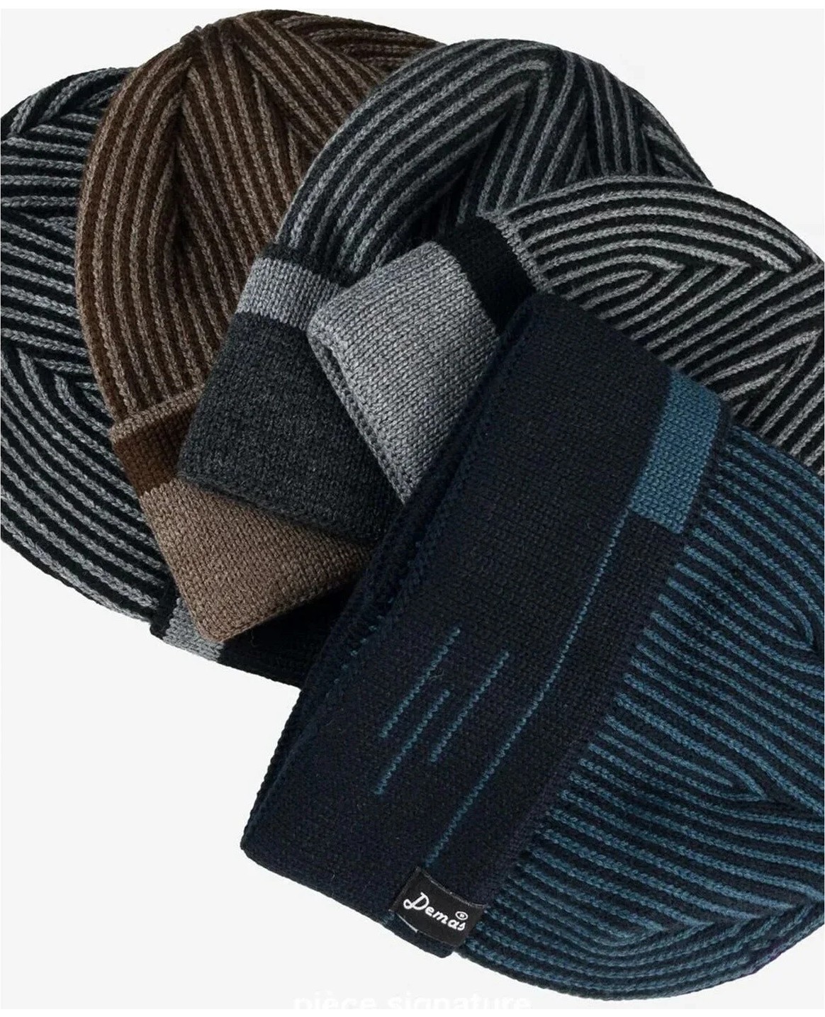 PIECE SIGNATURE %100 Akrilik Kadın Erkek ve Gençler Için Katlamalı Bere görsel 6
