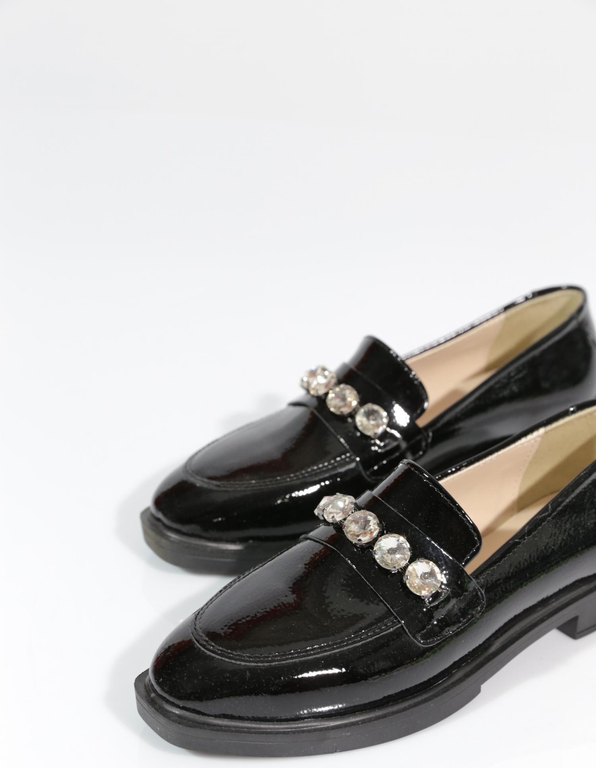 DGN 212 Kadin Taşli Loafer Ayakkabi görsel 4