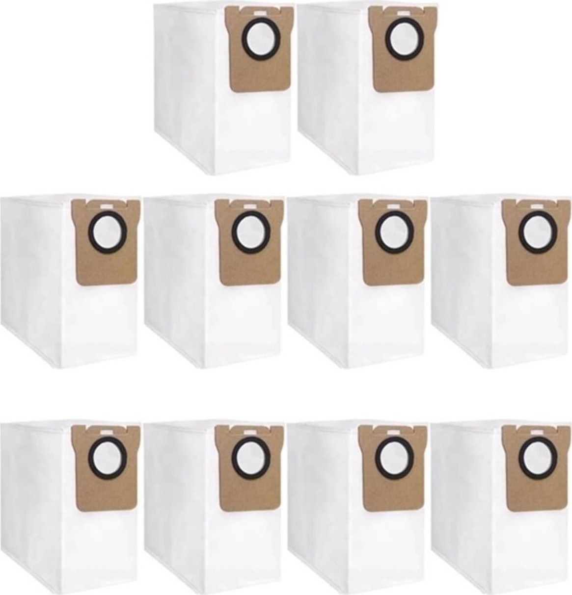 OEM Dreame L10S Pro / L10S Ultra / L10S Pro Ultra /L10 Ultra /L10 Prime /L20 Ultra Robot Süpürge Uyumlu Toz Çöp Torbası Yedek Parça Seti-10 Adet