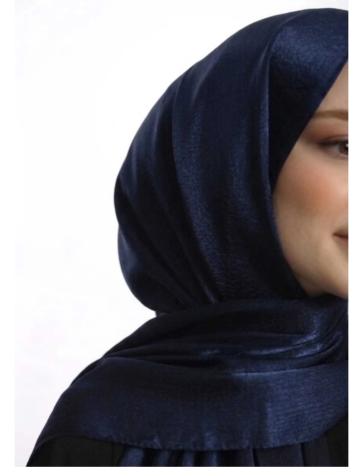 Samara Scarf Abiye Janjan Parlak Saten Dokulu Tesettür Abiye Şifon Altın Şal görsel 8
