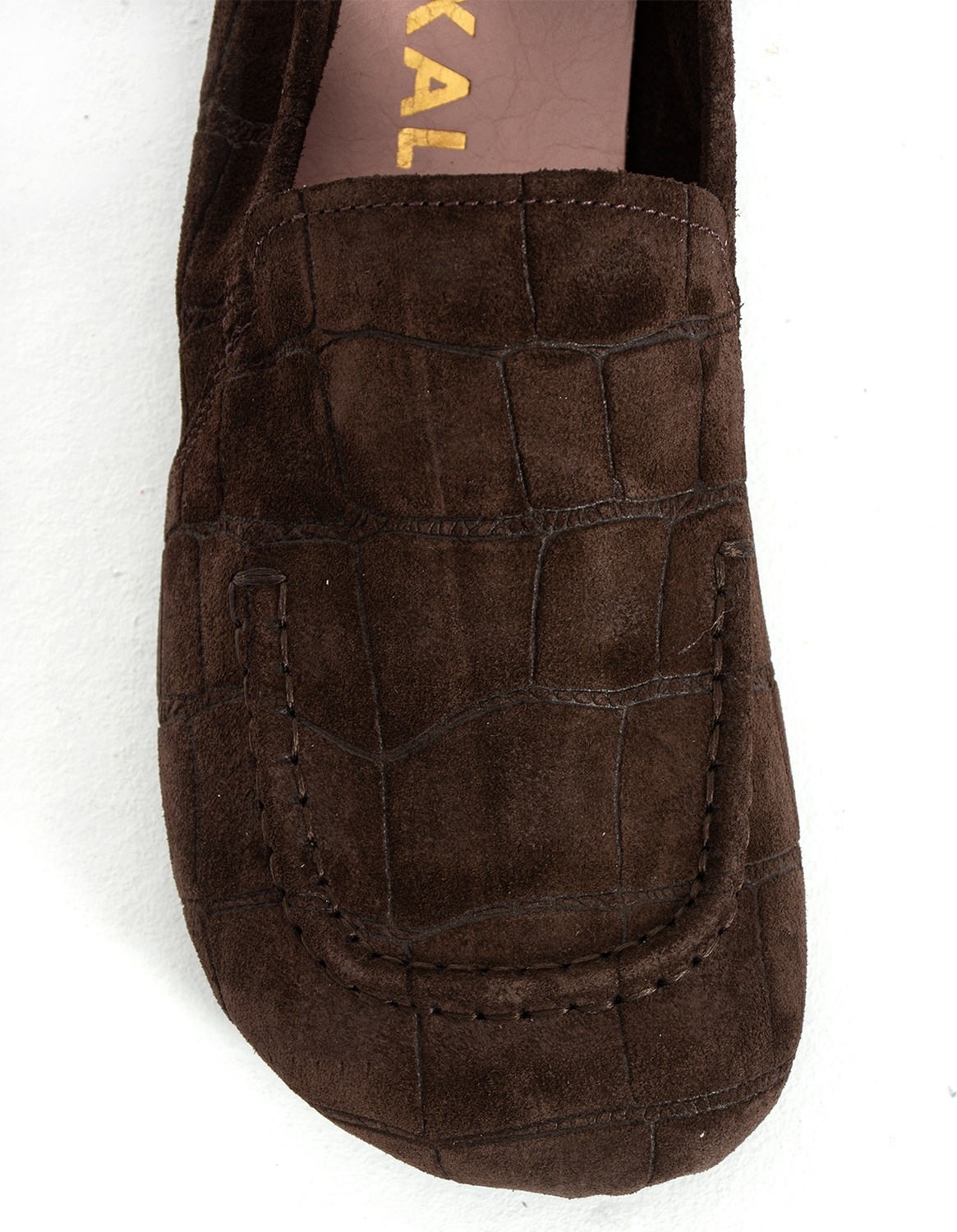 Duxal Shoes Harrison Lüks Hakiki Süet Deri Desenli Esnek Taban Günlük Rahat Ayakkabı Loafer görsel 5