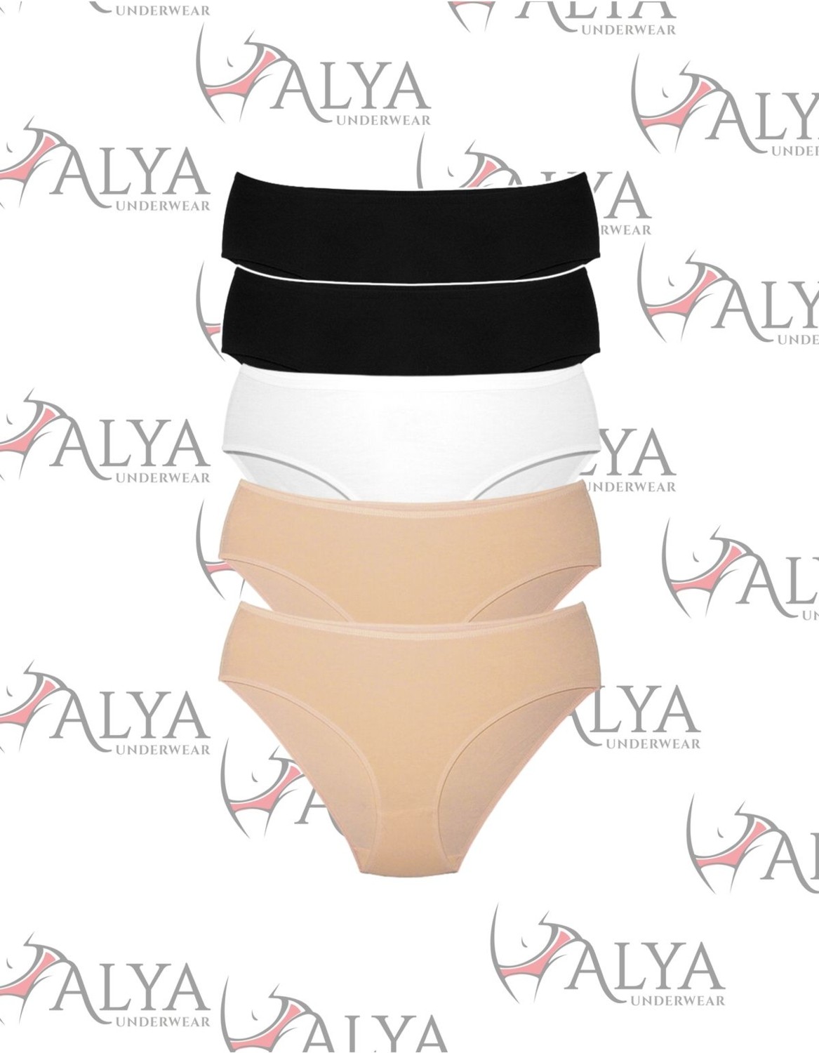 Alya Underwear Kadın Külot, Lyocell Kumaş Külot, Yumuşak ve Dayanıklı Kadın Iç Çamaşırı, Liyosel ( P02, 2xl ) görsel 6