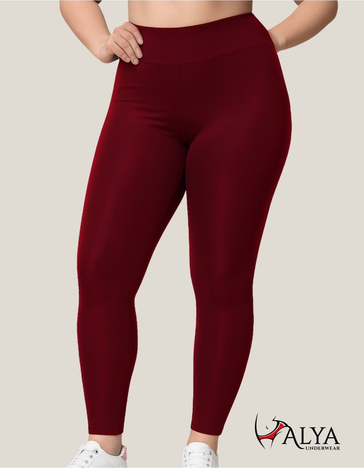 Alya Underwear Toparlayıcı Yüksek Bel Kadın Günlük Spor Parlak Tayt ( Antrasit, M )