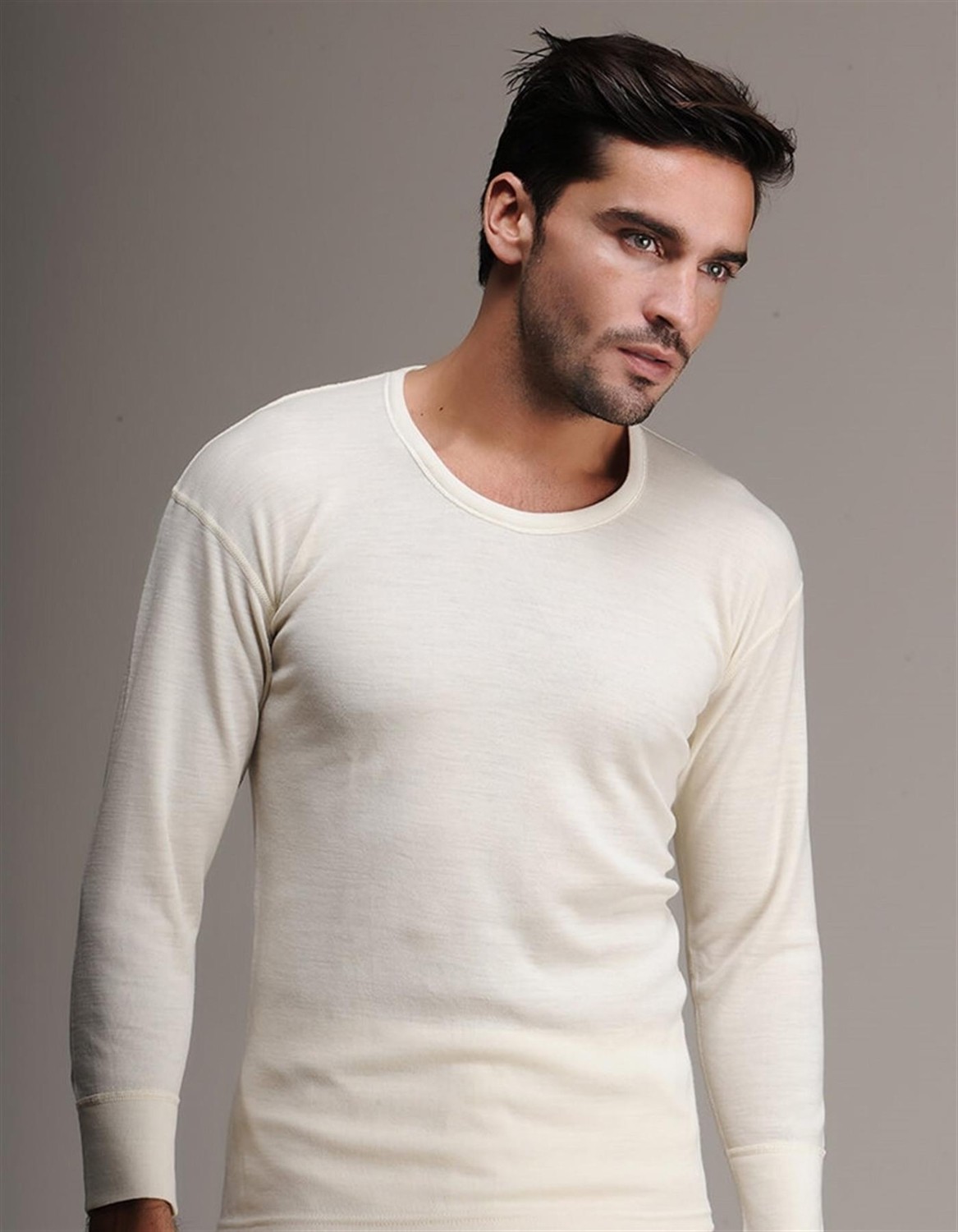 Hasyün Erkek %75 Yün Uzun Kollu Fanila Atlet Içlik 102E - 1 Adet