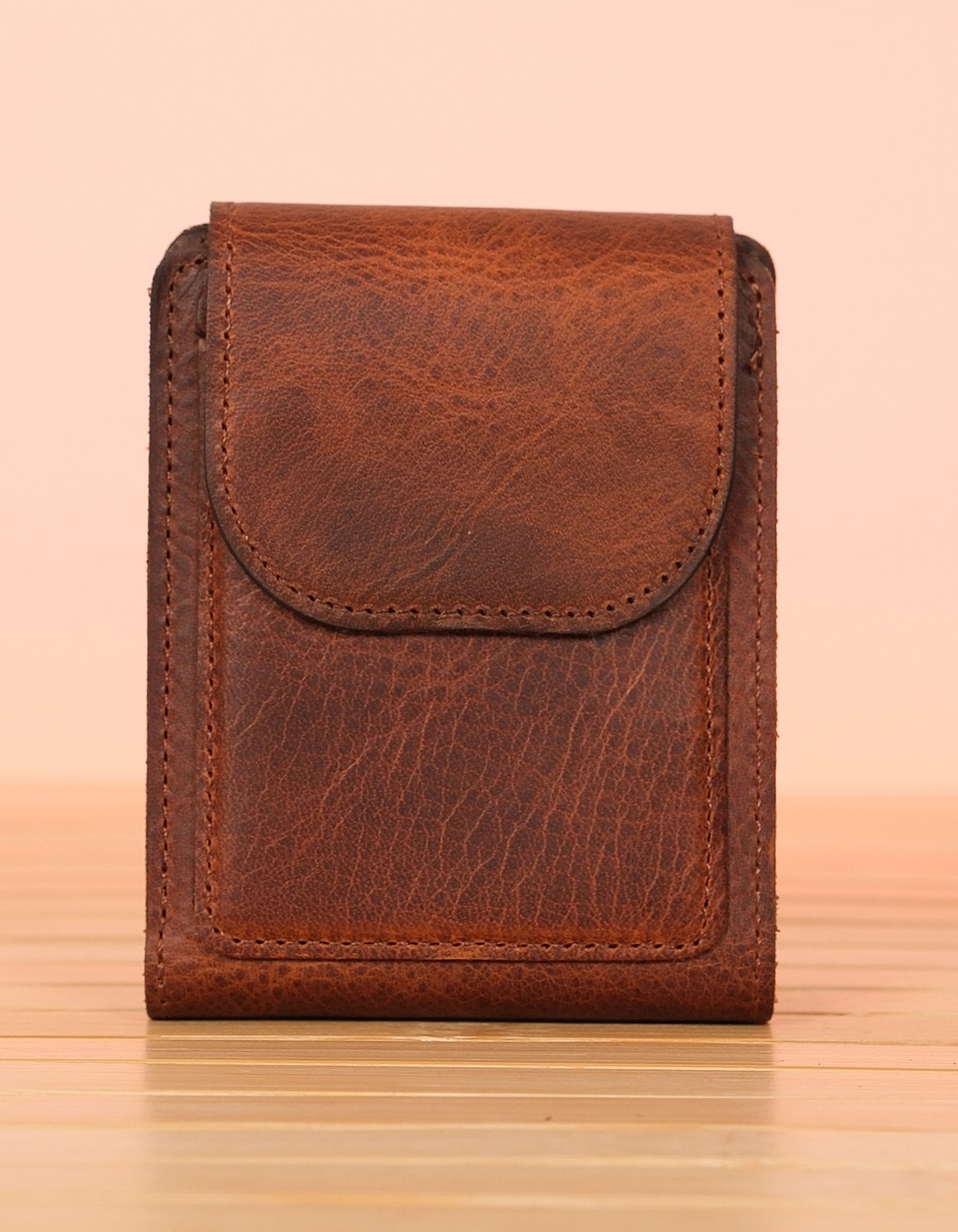 Price And Grace Loki - Mıknatıs Kapaklı Hakiki Deri Modern Cüzdan Kartlık | 10 Kart Bölmeli | El Yapımı Gerçek Deri 8X10 cm