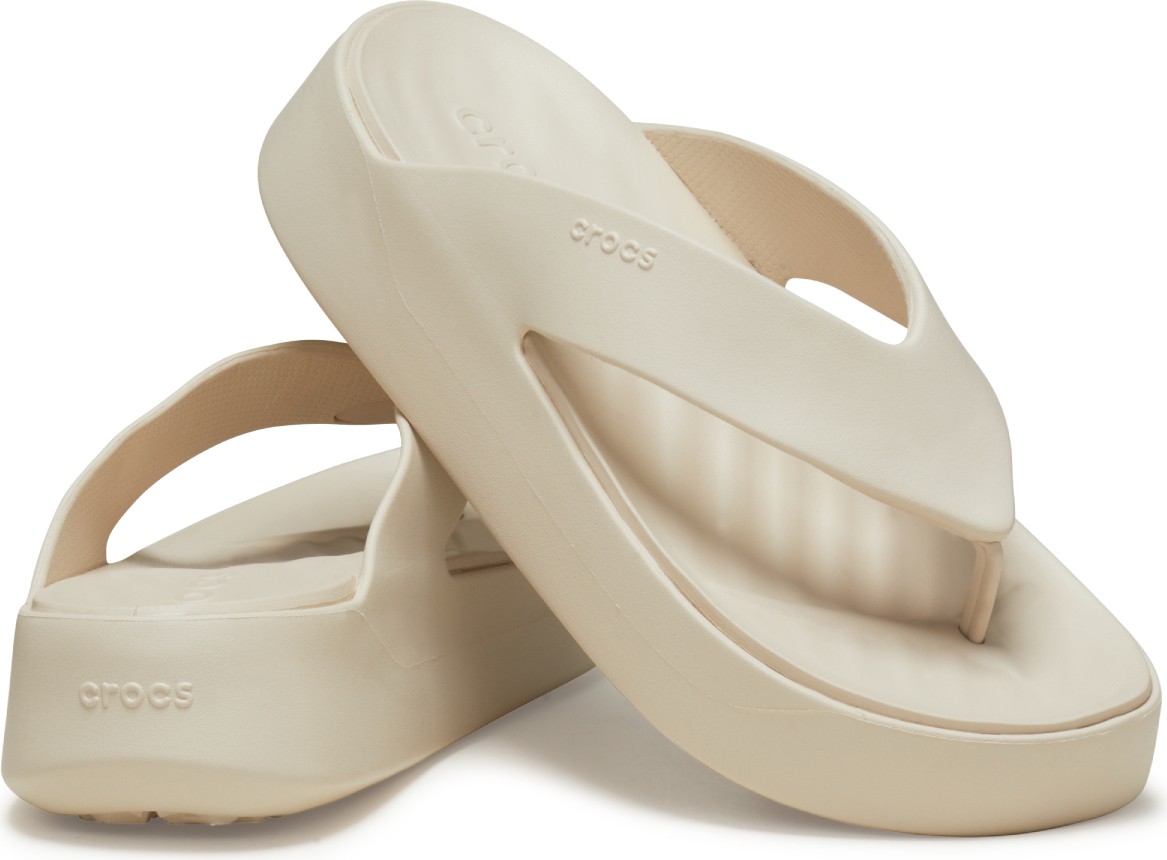 Crocs Getaway Platform Flip Kadin Bej Terlik 209410-160 görsel 2