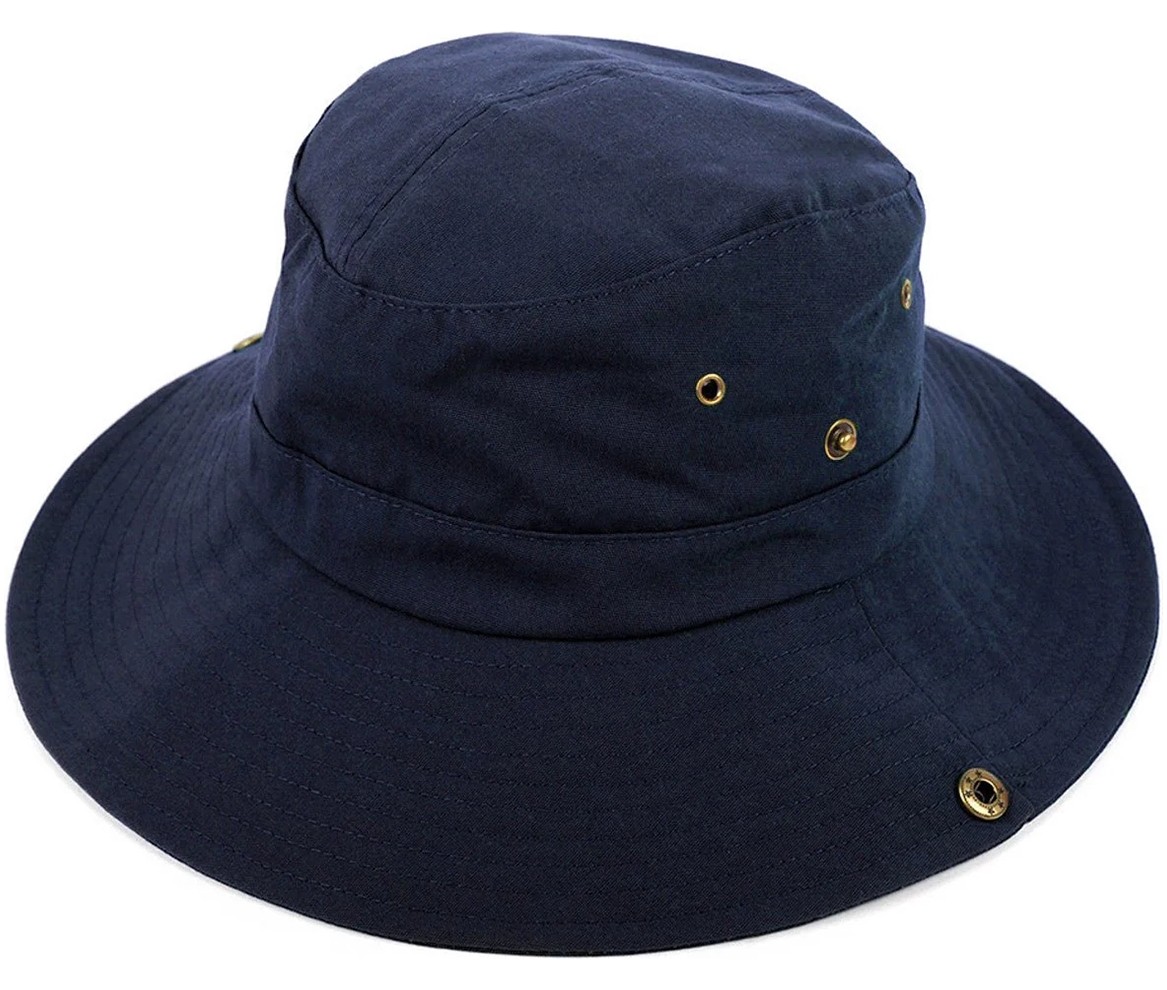 Verahed Yazlık Katlanabilir Geniş Siperlikli Siyah Safari Kovboy Şapkası Unisex Fötr Bucket Balıkçı Şapka görsel 4