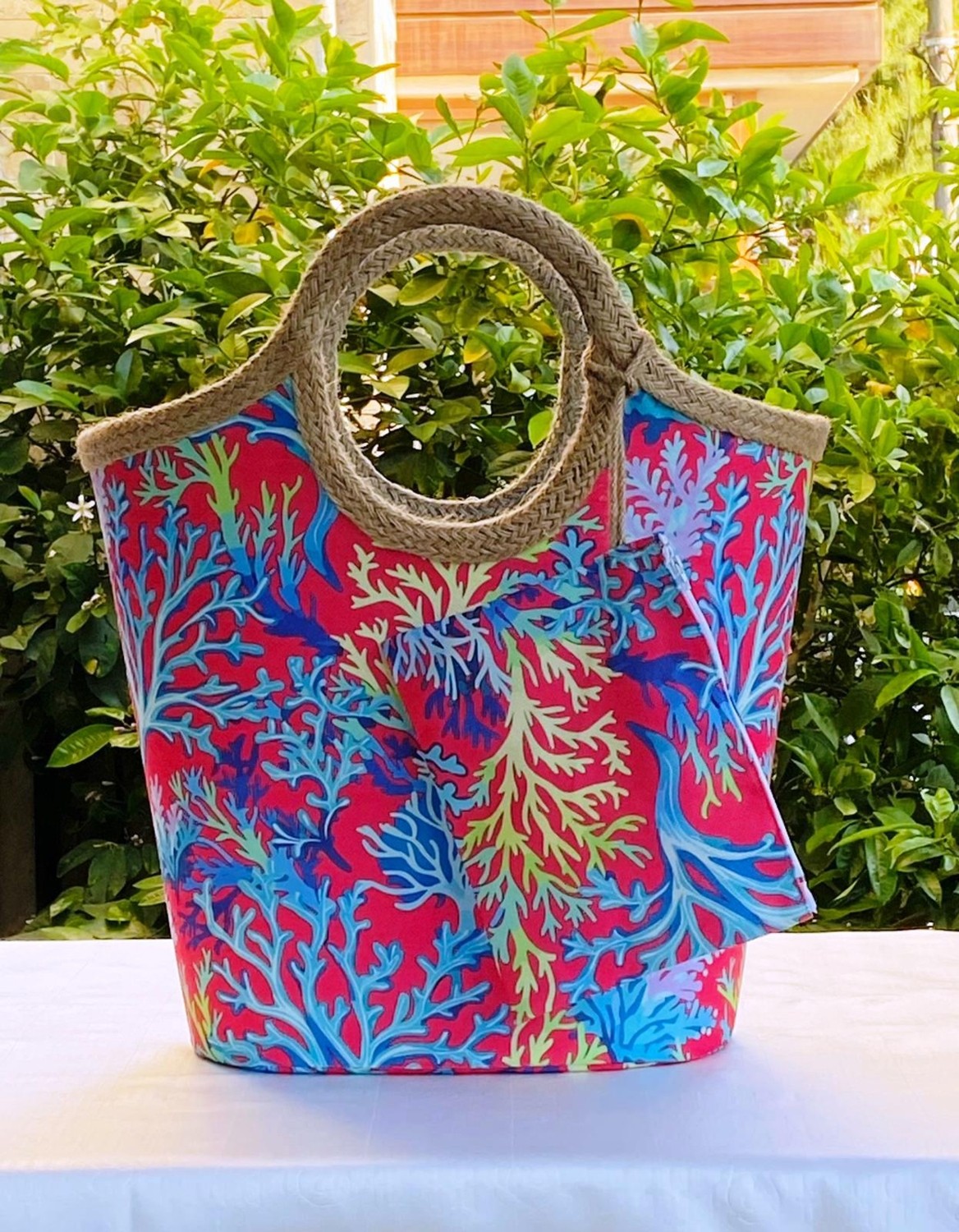 Çanta Tasarımcısı Plaj Bags Plaj Çantası Rengarenk Mercan