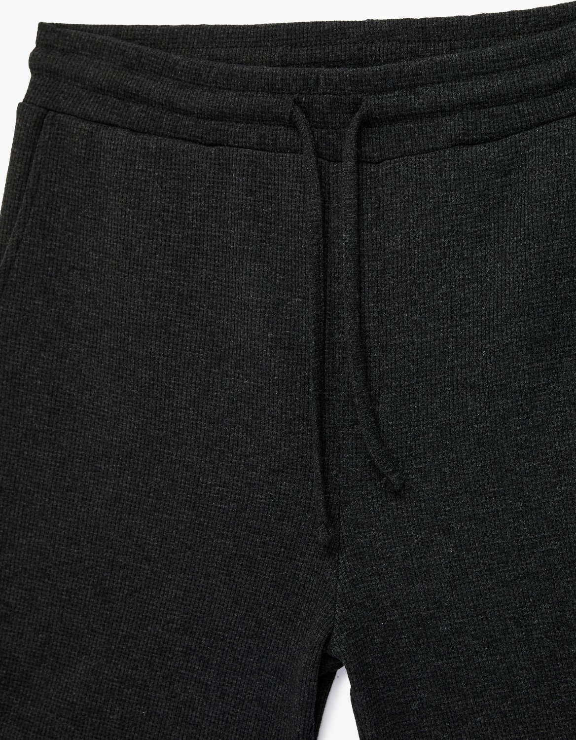 Koton Regular Fit Cepli Bermuda Beli Bağcıklı Şort görsel 5
