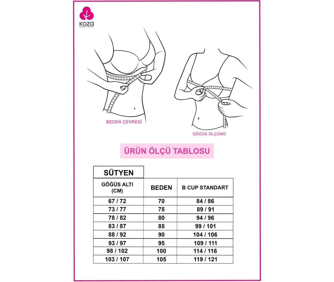Koza İç Giyim Kadın Tül Detaylı Dolgusuz Toparlayıcı Minimizer Sütyen görsel 4